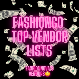 FashionGO Exclusive Vendor List